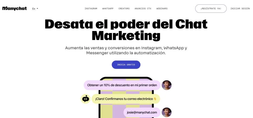 manychat - herramienta de ia