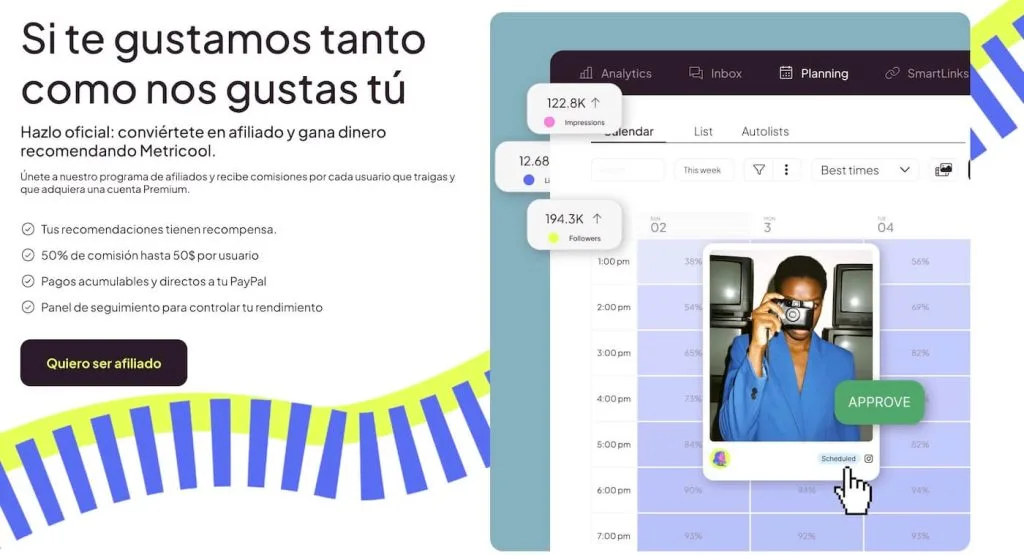marketing afiliados metricool