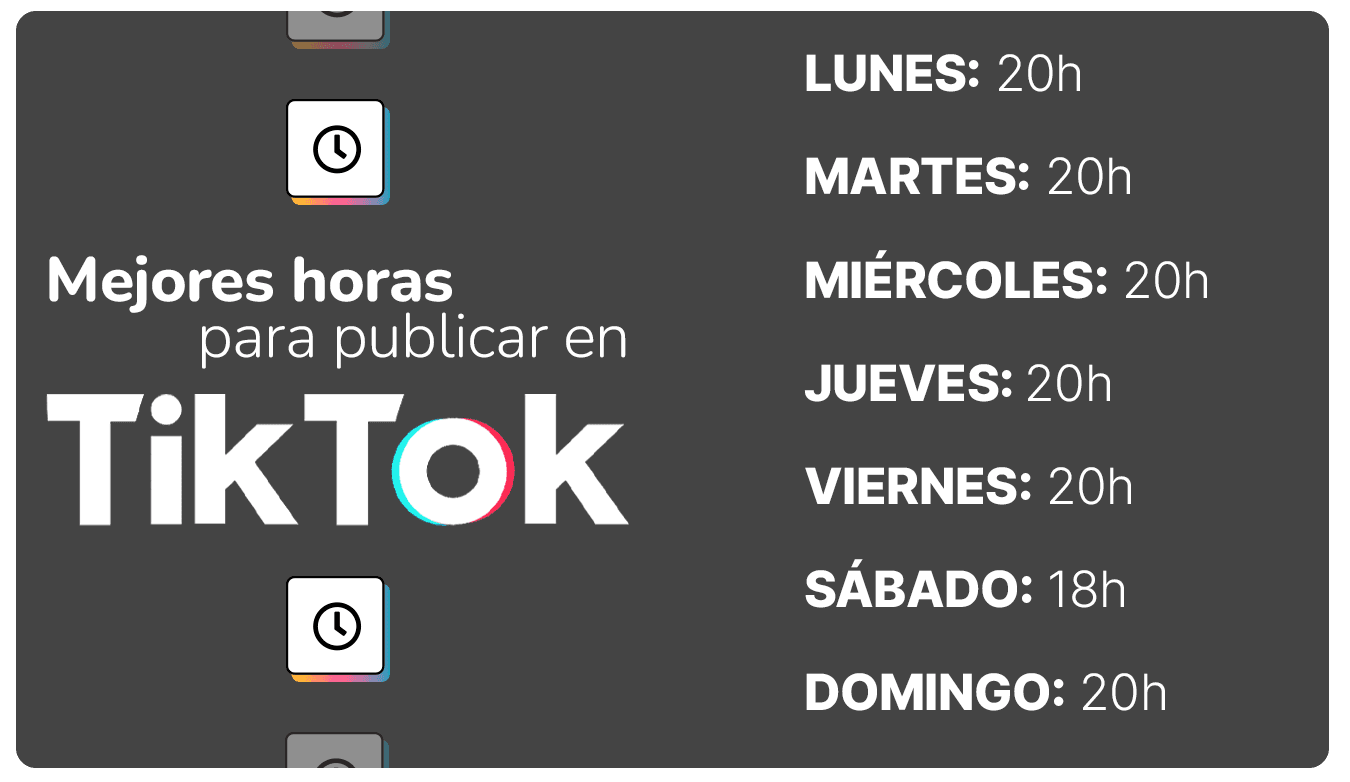 Cuáles son las mejores horas para publicar en TikTok