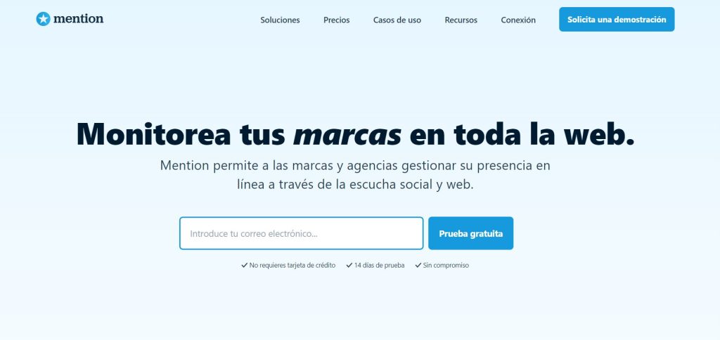 mention - herramienta ia para redes sociales