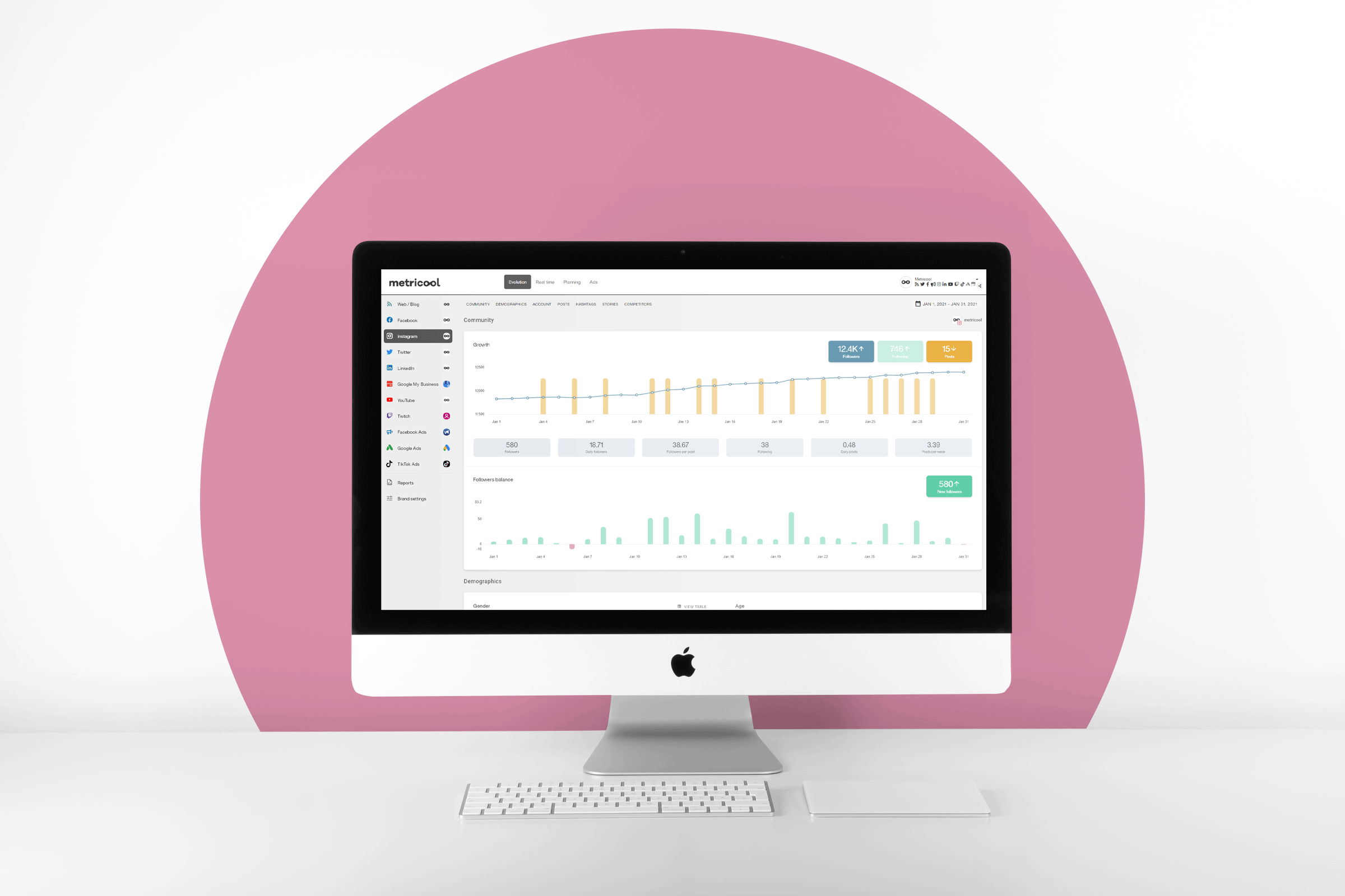 Metricool Instagram Metrics