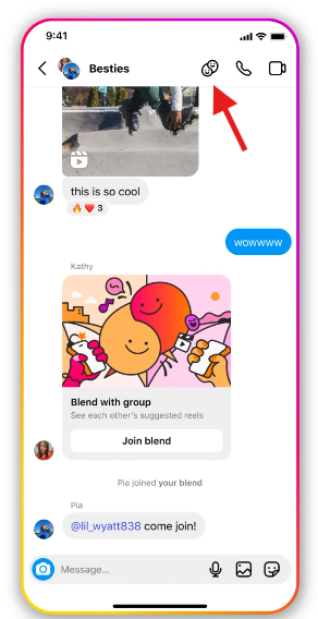 Instagram blend
