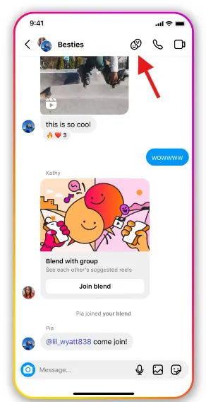 Instagram blend