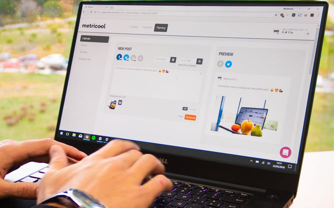 Planning social media content is easy with Metricool