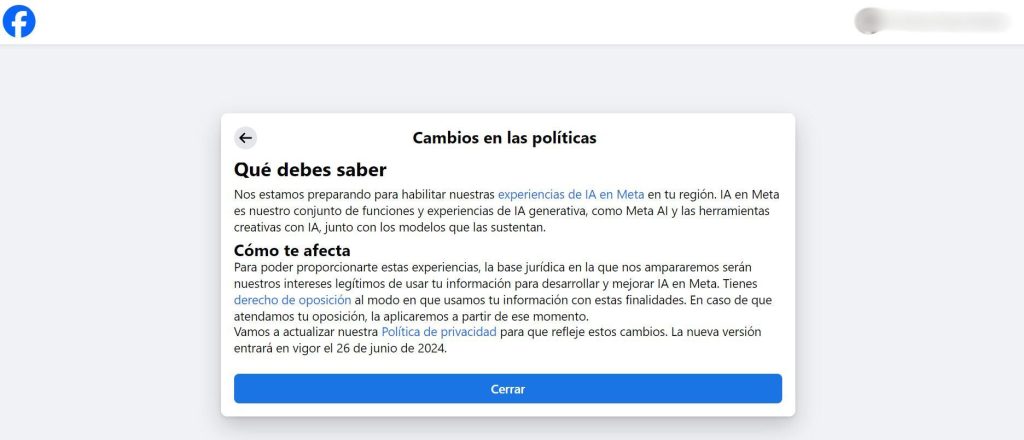 cómo pedir a Meta que no use tus datos