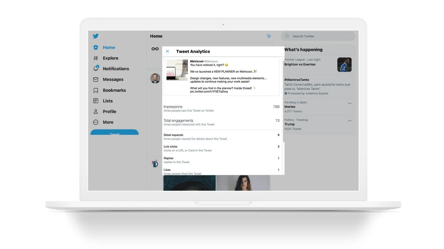 portée vs impressions