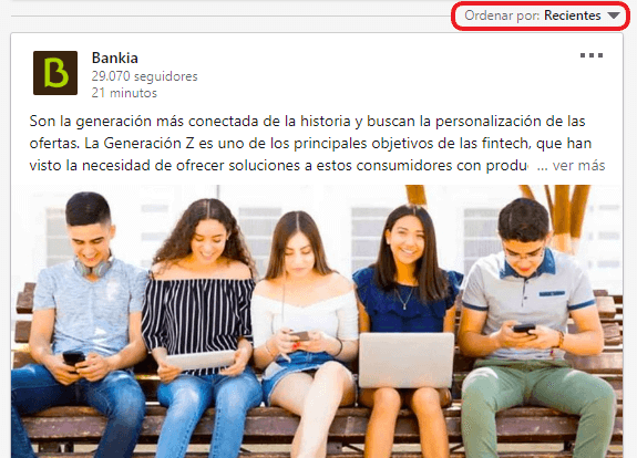 algoritmo de linkedin