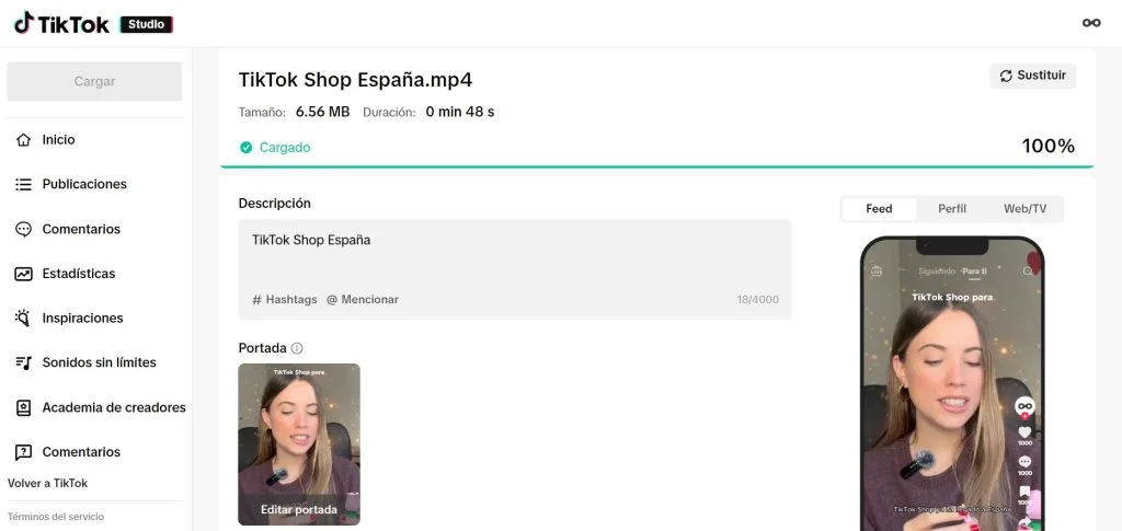 programar tiktok