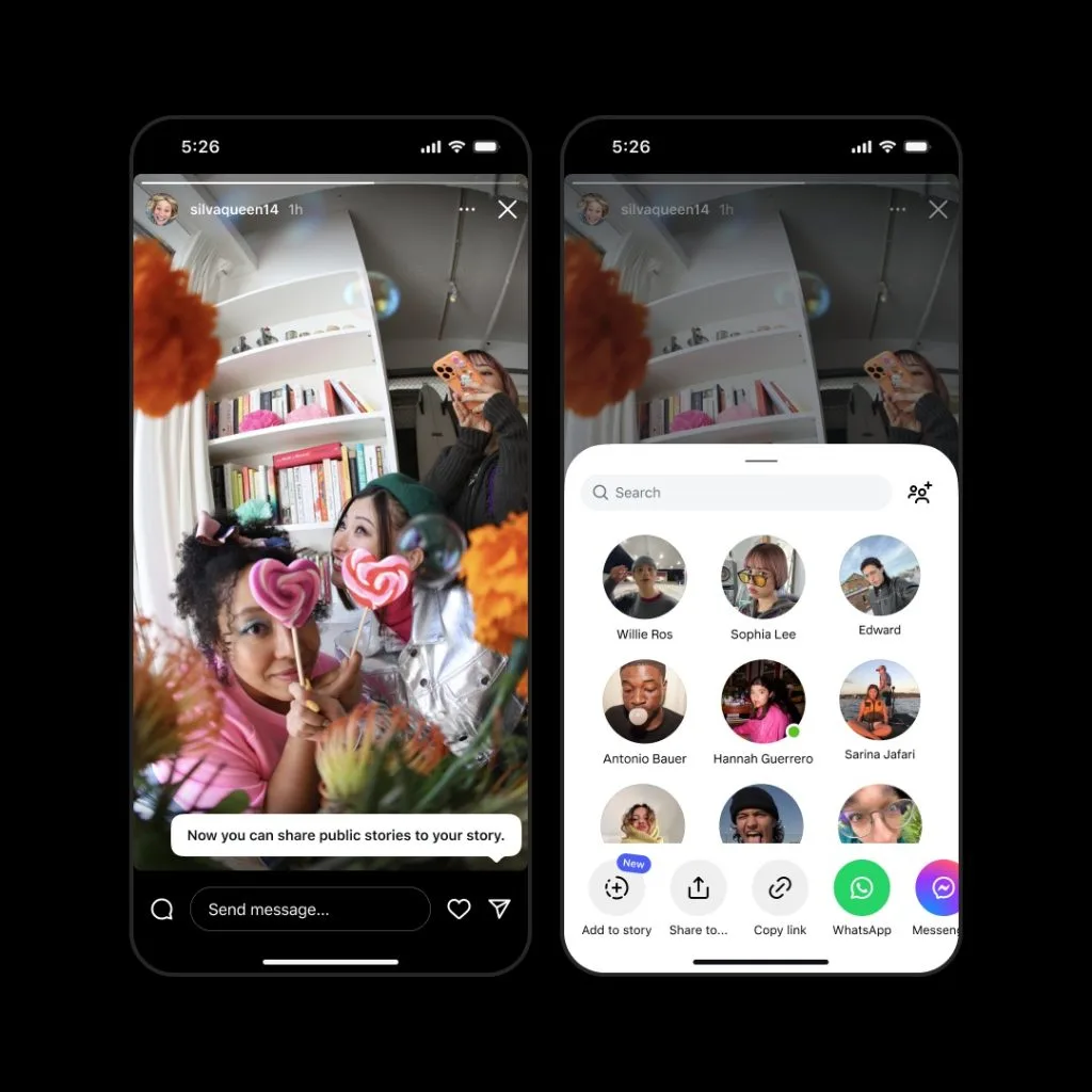 republicar historias públicas instagram