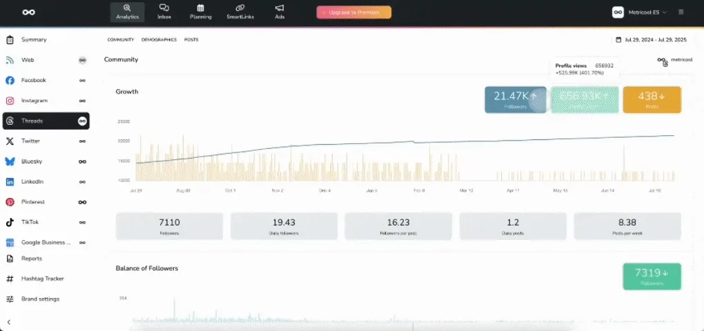 novedades de Metricool - threads -  Elige Quién Responde a tus Publicaciones y Nueva Métrica