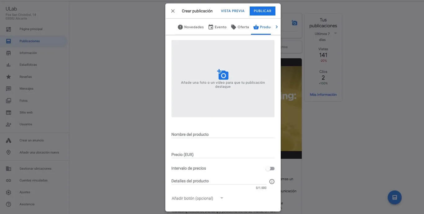 crear ficha google my business