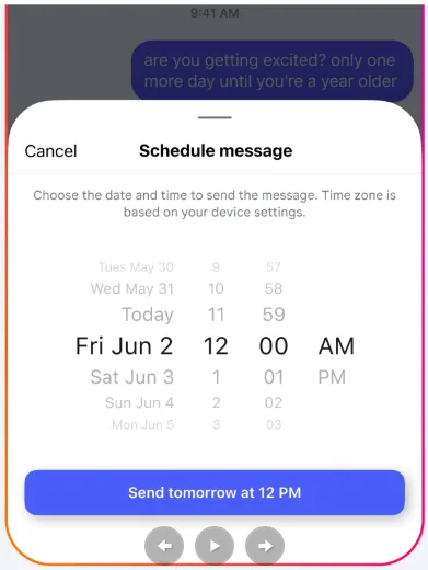instagram dm schedule
