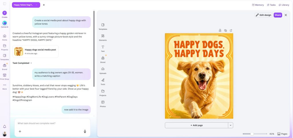 social media post creator canva
