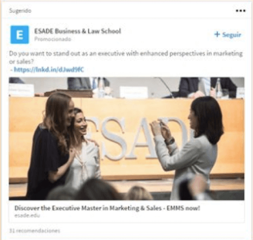 Linkedln ads sponsored content