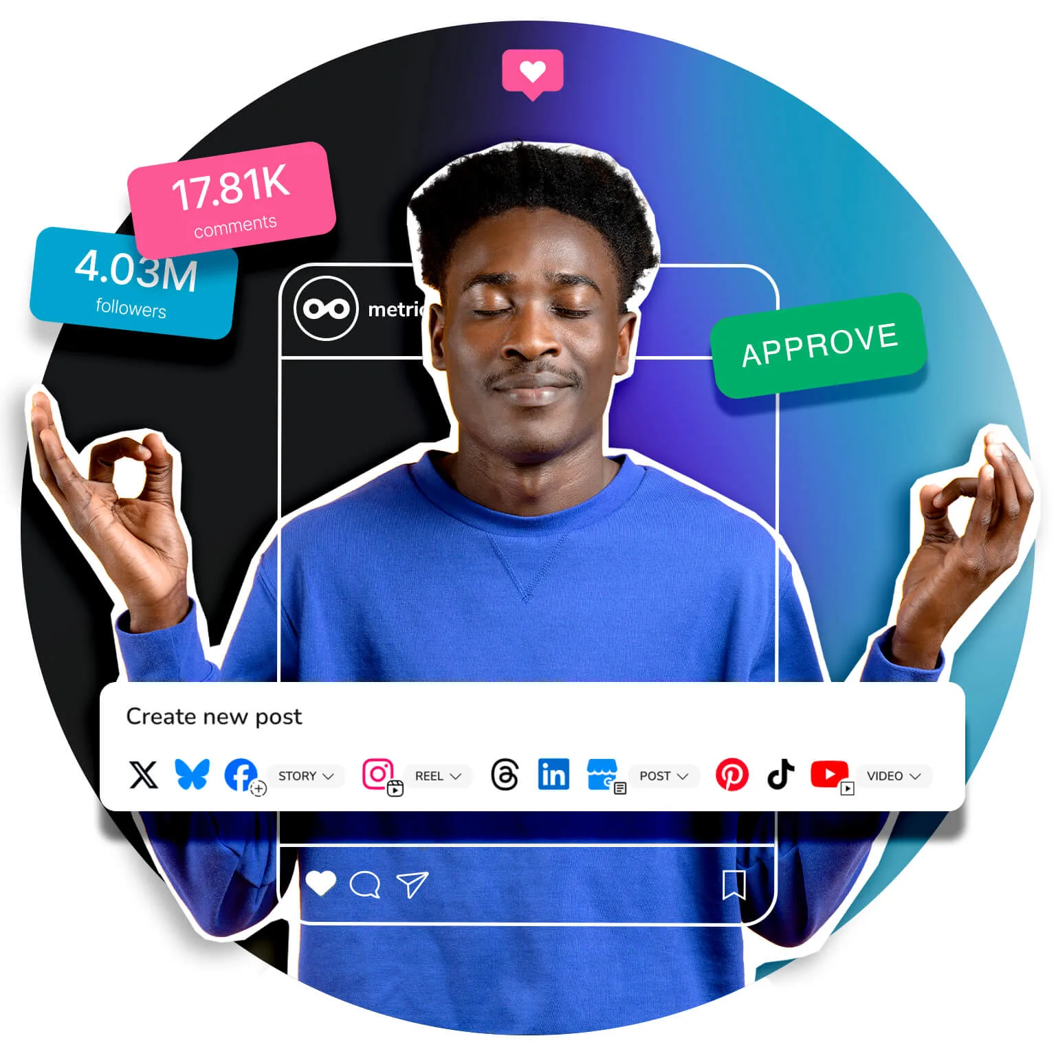 Join Metricool for FREE