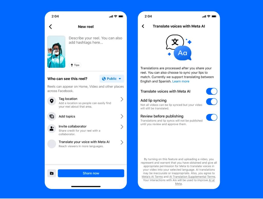 traducciones reels instagram