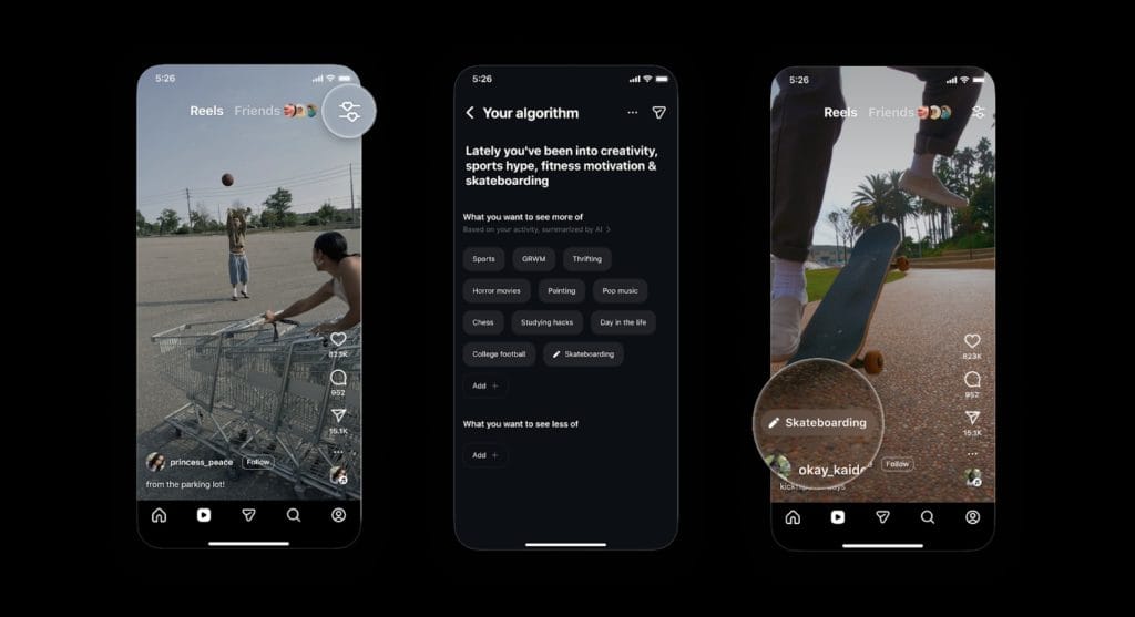 controlar algoritmo Instagram