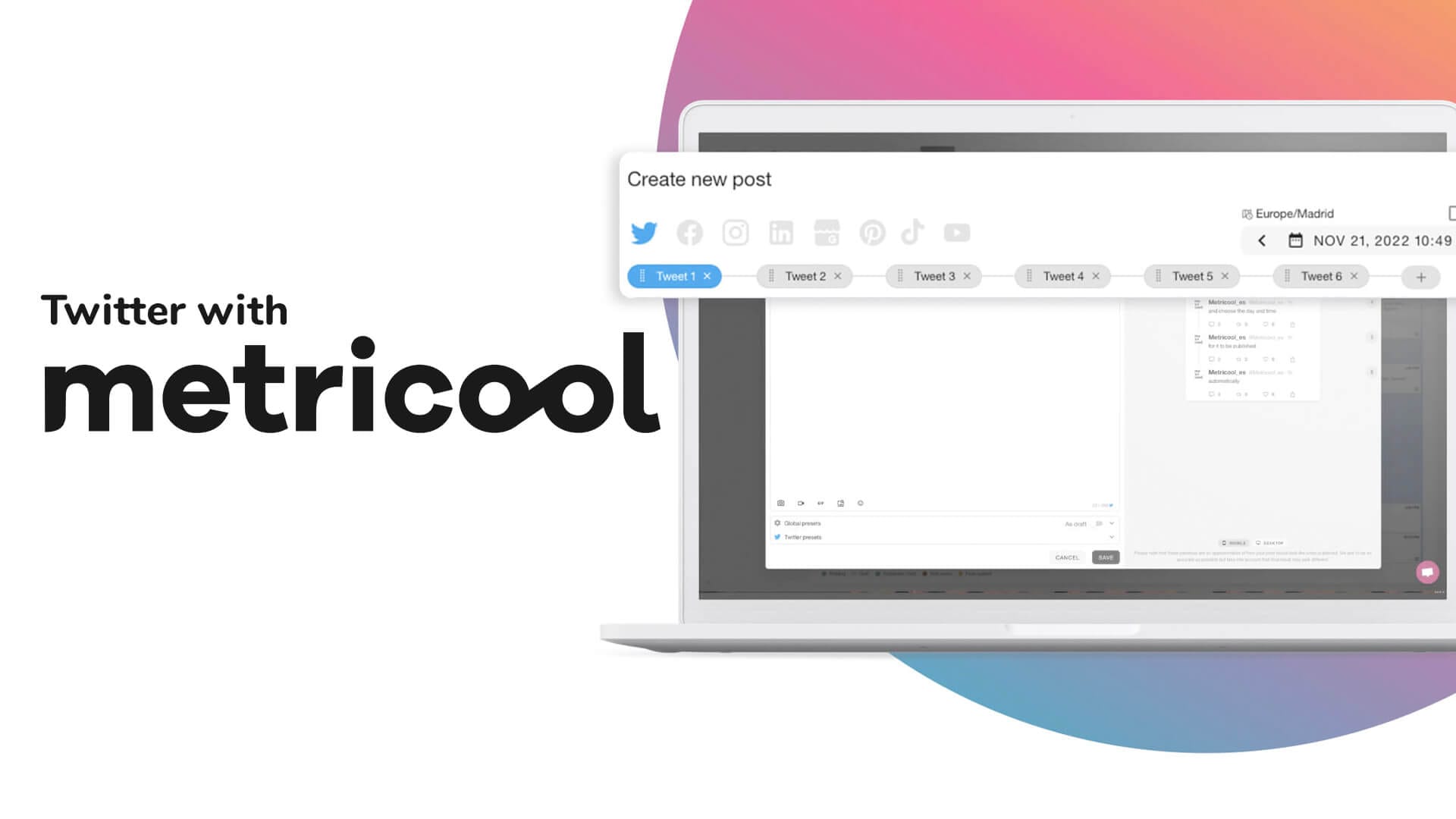 Schedule and Analyze Twitter with Metricool