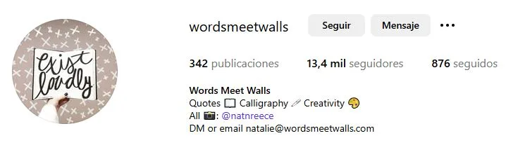 biografía para instagram