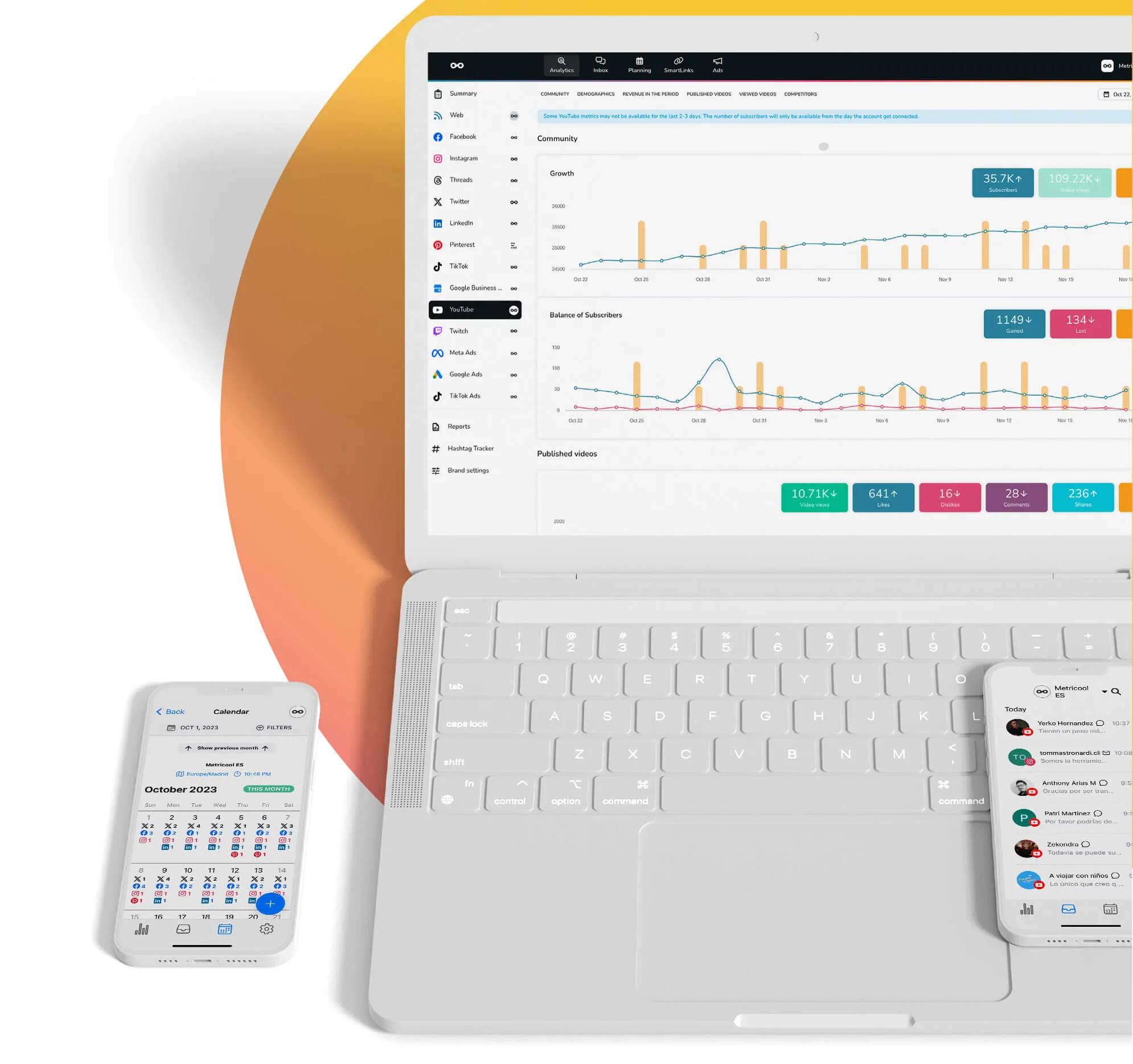 Erstelle deinen Metricool-Account!